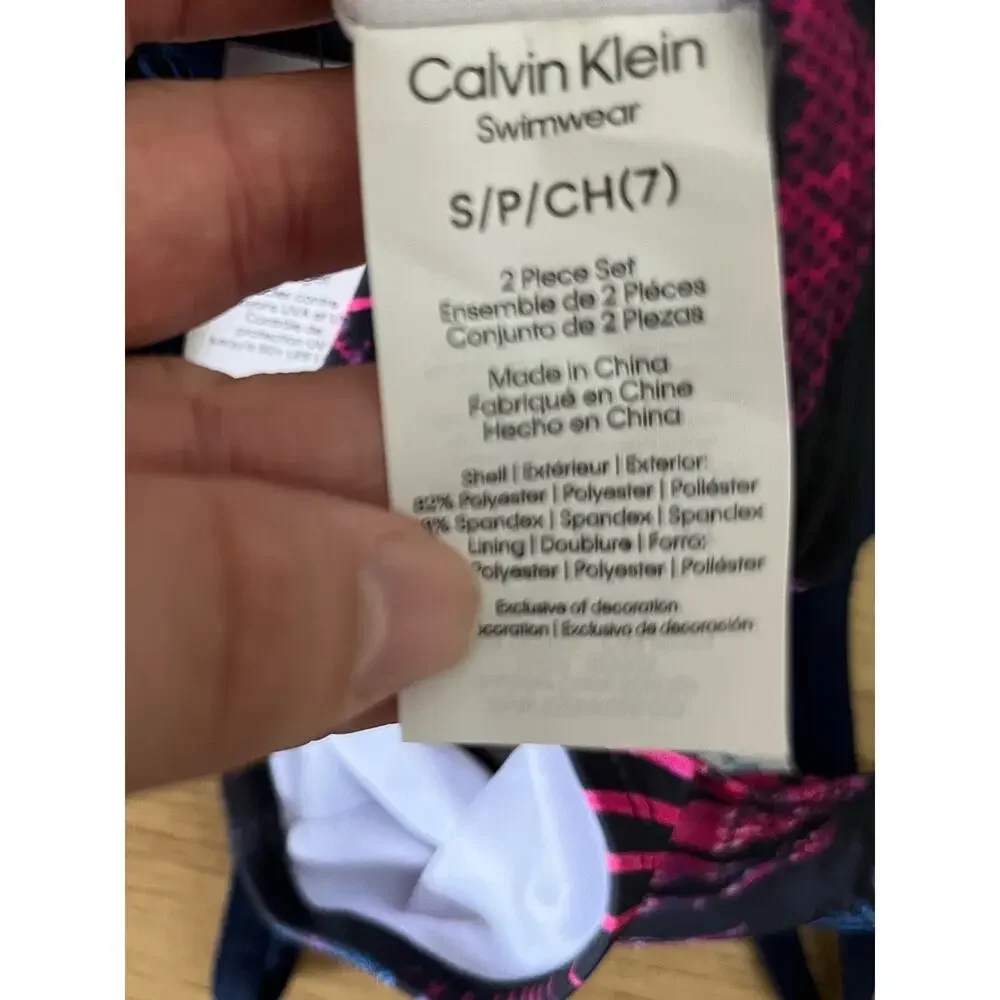 Calvin Klein Girls Bikini Set Size Small (7)